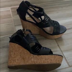 Black and Tan Wedges